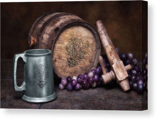 Alcohol Canvas Print featuring the photograph Tankard of Drink Still Life by Tom Mc Nemar