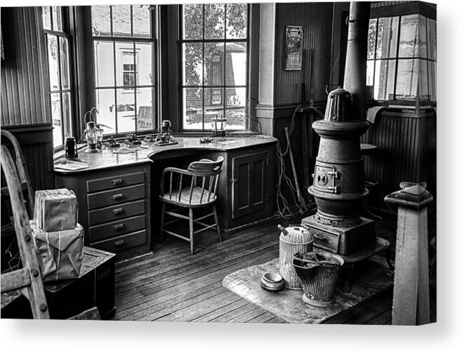 Jay Stockhaus Canvas Print featuring the photograph Telegraph Office by Jay Stockhaus