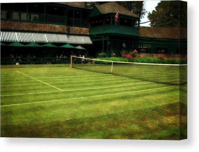 Tennis Court Canvas Print featuring the photograph Tennis Hall of Fame 2.0 by Michelle Calkins