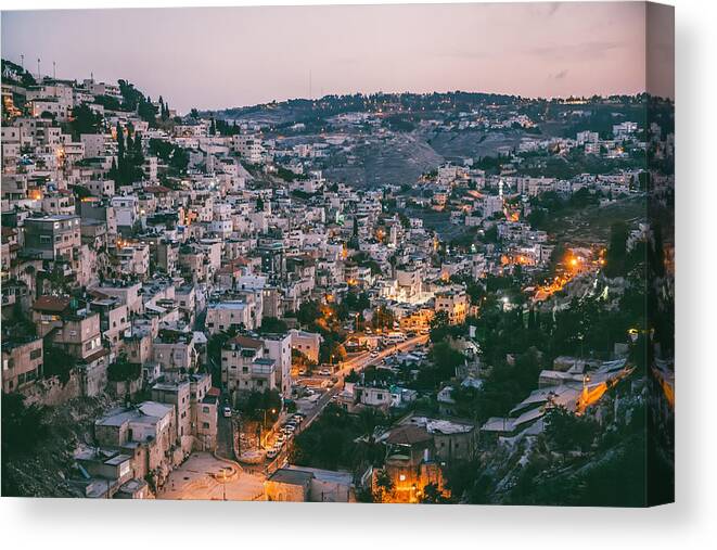 Arabia Canvas Print featuring the photograph The Arabic Styled Cityscape by Chalffy