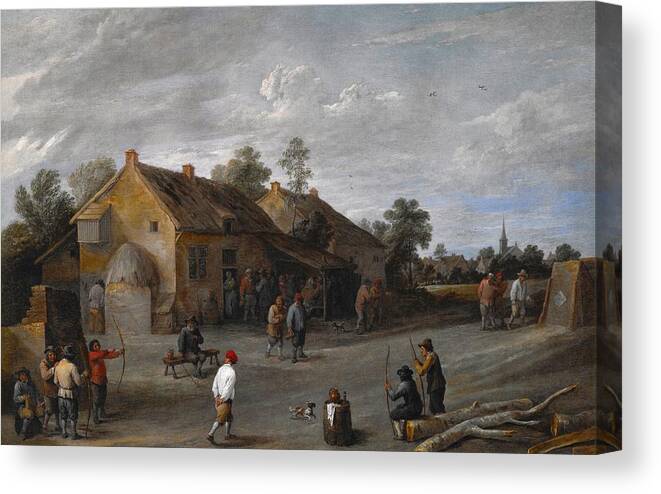 1640 Canvas Print featuring the painting The Archers by David Teniers the Younger