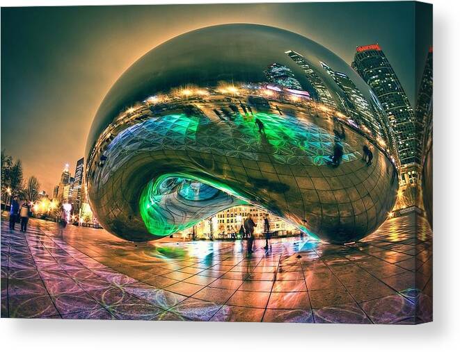 Chicago Canvas Print featuring the photograph The Bean by Lori Strock