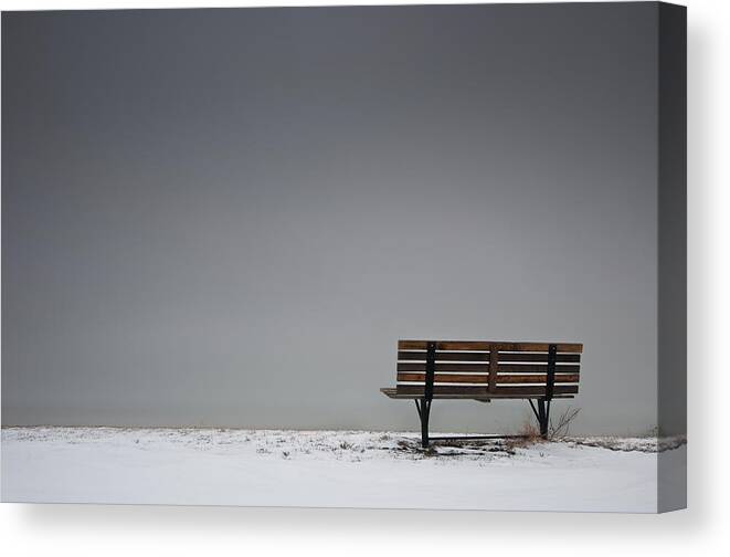 Bench Canvas Print featuring the photograph The Bench by Josh Eral