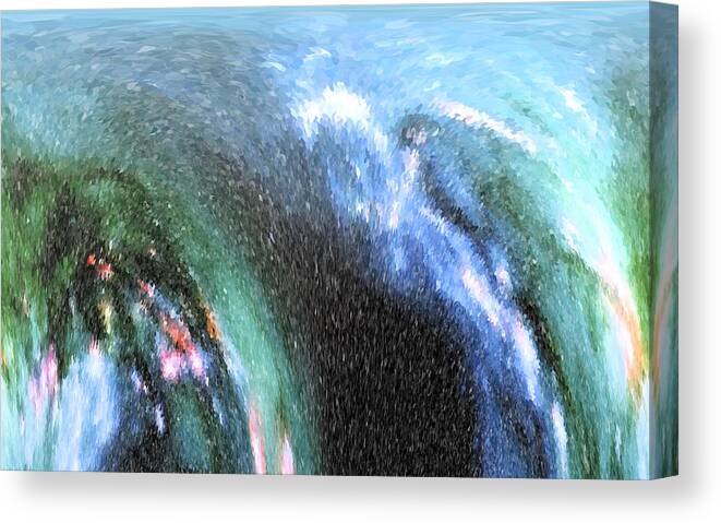 Wave Canvas Print featuring the photograph The Big Wave by Mariarosa Rockefeller