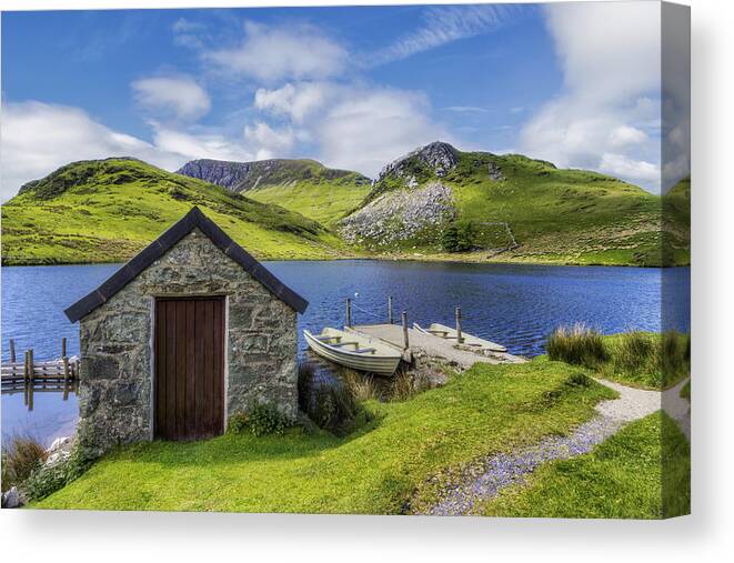 Boat Canvas Print featuring the photograph The Boat House by Ian Mitchell