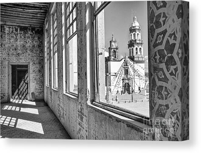 Church Canvas Print featuring the photograph The Church and a Window by Barry Weiss