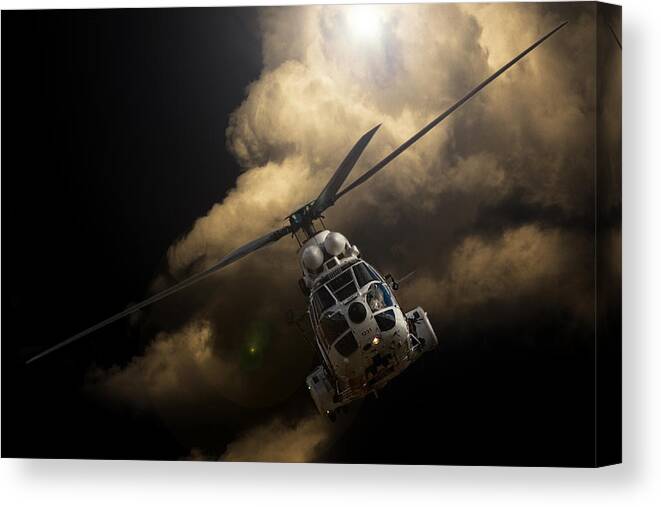 Atlas Oryx Canvas Print featuring the photograph The Cloud by Paul Job