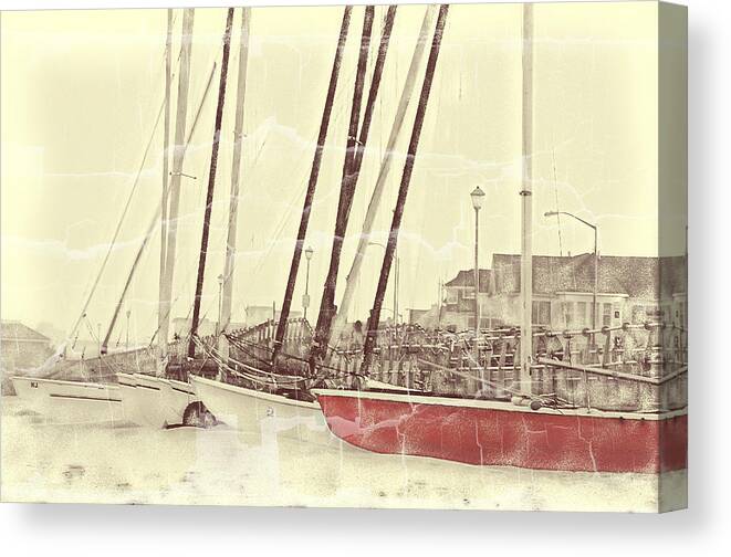 Sailboats Canvas Print featuring the photograph The Color Red by Melinda Dreyer