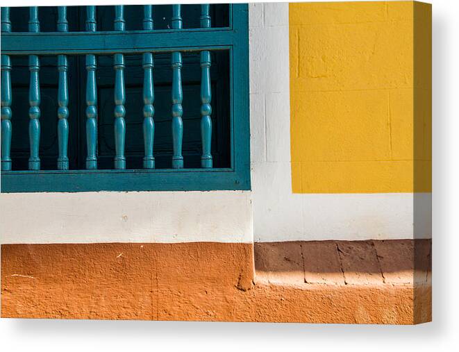 Cuba Canvas Print featuring the photograph The colors by Marzena Grabczynska Lorenc