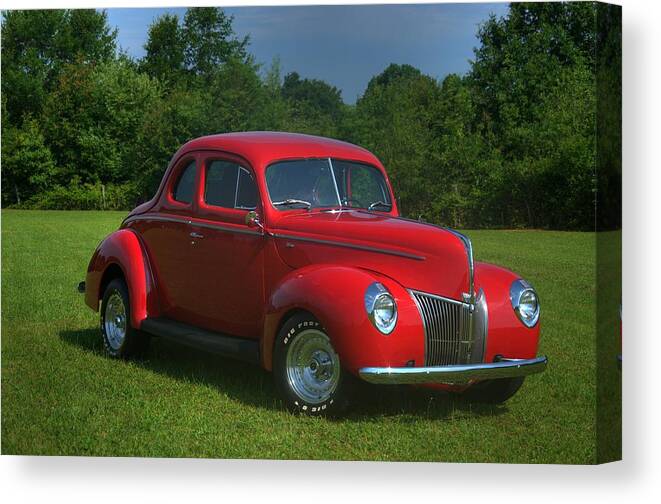 1940 Canvas Print featuring the photograph The Coupe by Sonja Dover