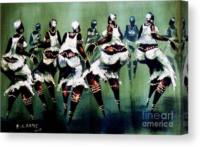 African Canvas Print featuring the photograph The Dance by E Larbi