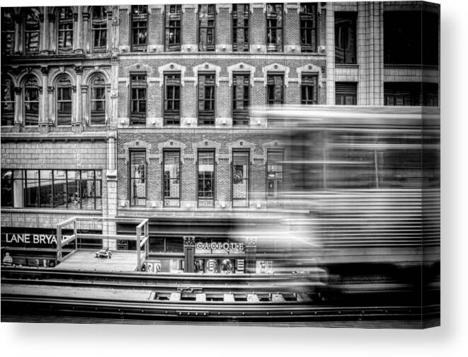 Chicago Canvas Print featuring the photograph The Elevated by Scott Norris