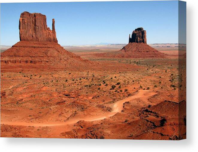 The Mittens Canvas Print featuring the photograph The famous Mittens by Sue Leonard