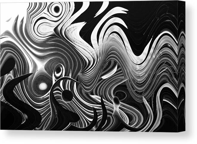 Abstract Canvas Print featuring the photograph The Forest Fire by John Bartosik