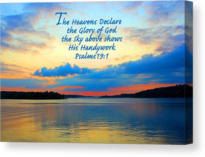 Sunset Canvas Print featuring the photograph The Glory of God by Lorna Rose Marie Mills DBA Lorna Rogers Photography