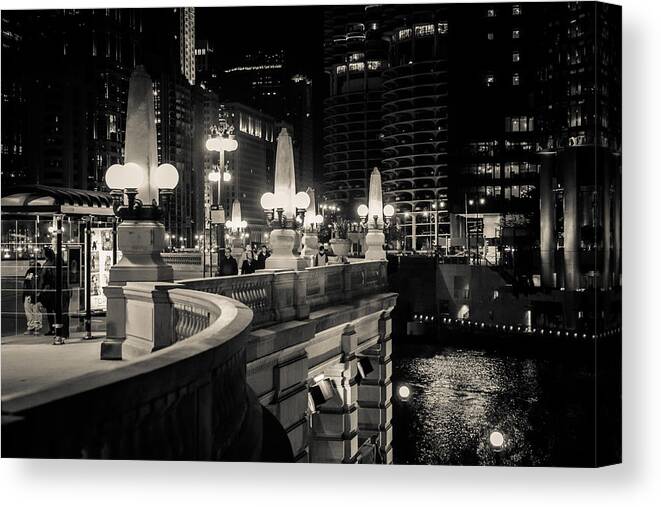 2012 Canvas Print featuring the photograph The Glow Over the River by Melinda Ledsome