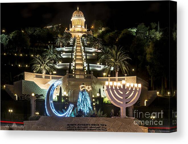 Hanukkah Canvas Print featuring the photograph The holiday of holidays by Arik Baltinester