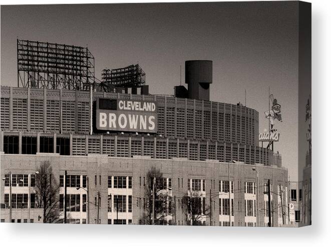 Cleveland Canvas Print featuring the photograph The Hometeams by Kenneth Krolikowski