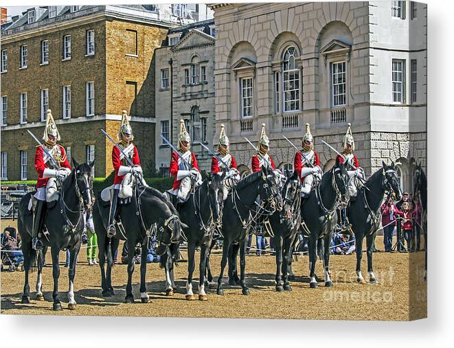 Travel Canvas Print featuring the photograph The Horse Guard by Elvis Vaughn