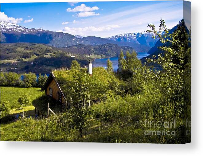 Europe Canvas Print featuring the photograph The house becomes a Landscape by Heiko Koehrer-Wagner