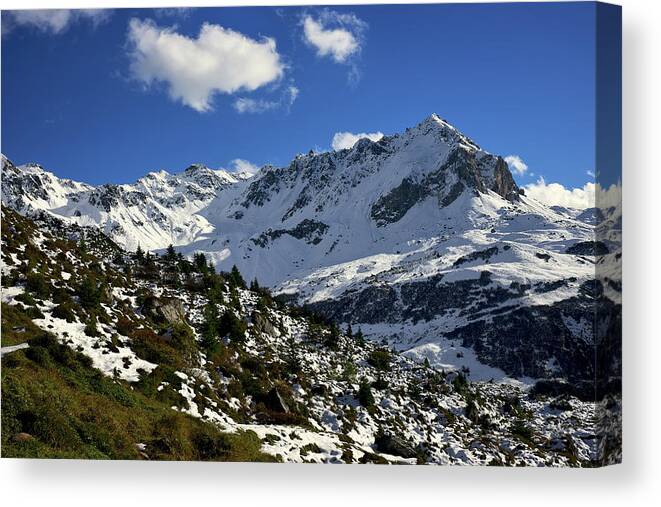 Tranquility Canvas Print featuring the photograph The Importance Of The Mountains by By Manuel Martin