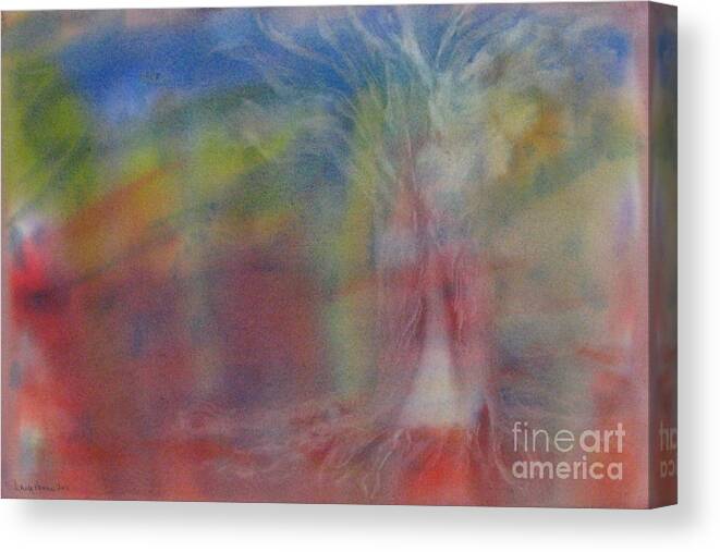 Abstract Canvas Print featuring the painting The Light Within by Laura Hamill