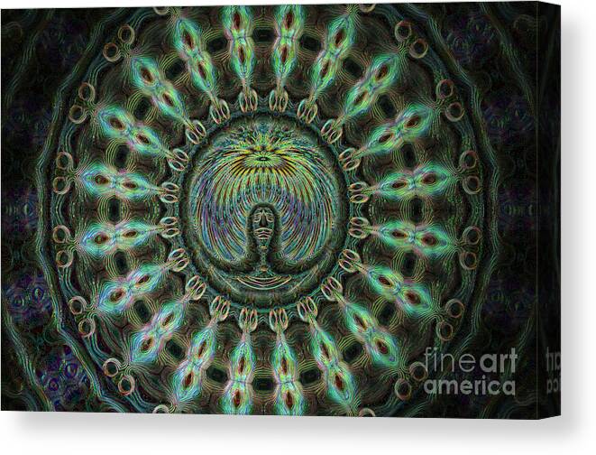 Kaleidoscope Canvas Print featuring the photograph The Mask by Donna Brown