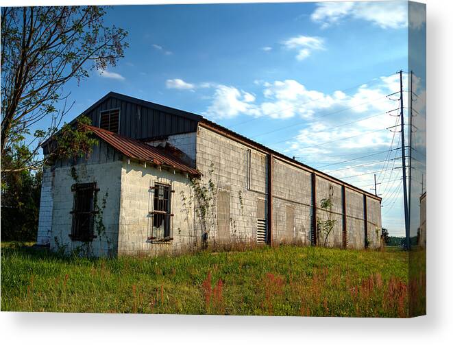 Cayce Canvas Print featuring the photograph The Old Cayce Foundry by Charles Hite