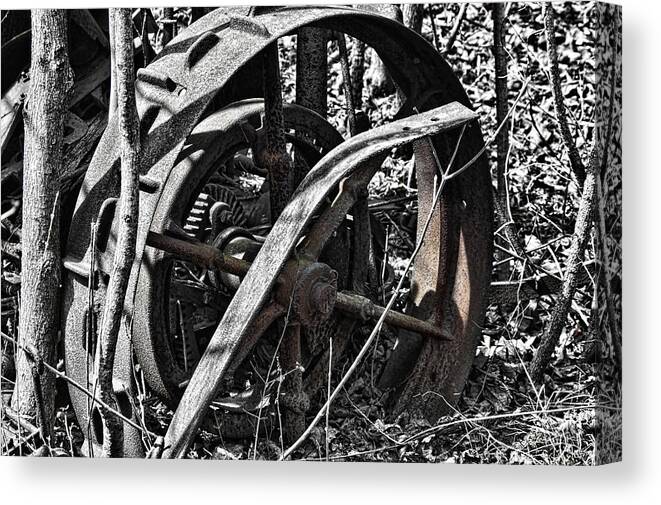 Old Machinery Canvas Print featuring the photograph The Old Days by David Armstrong
