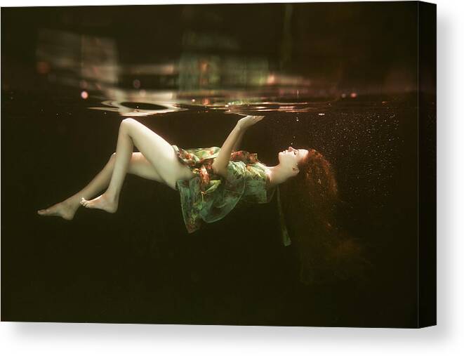Underwater Canvas Print featuring the photograph The Other Side by Gabriela Slegrova