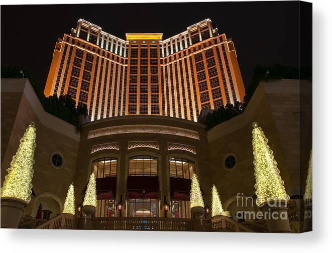 Palazzo Canvas Print featuring the photograph The Palazzo by Eddie Yerkish
