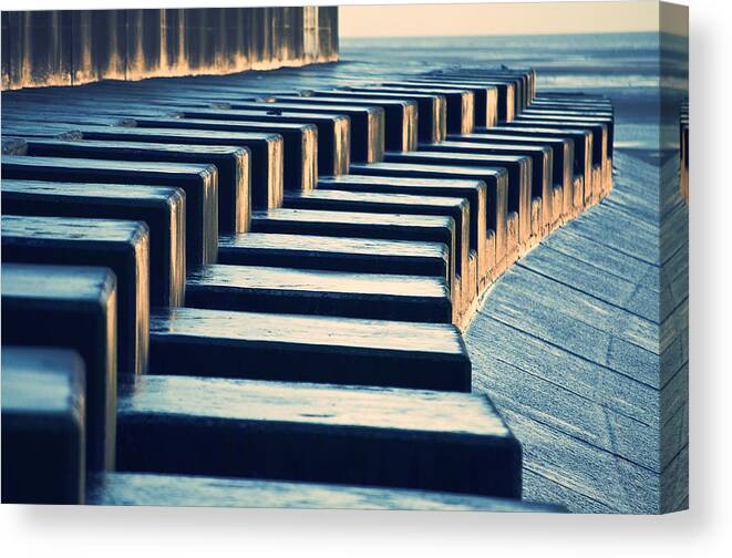 Beach Canvas Print featuring the photograph The Piano by Nick Barkworth