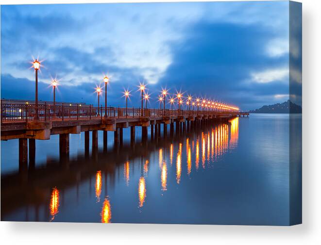 San Francisco Canvas Print featuring the photograph The Pier by Jonathan Nguyen