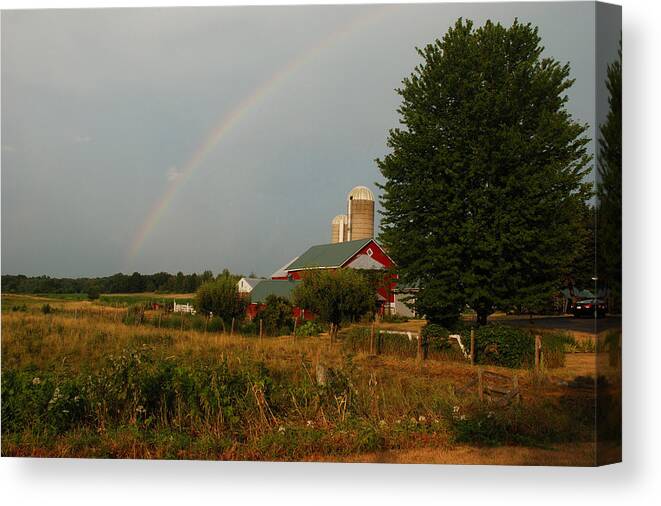 Waterloo Area Canvas Print featuring the photograph The Pot Of Gold by Janice Adomeit