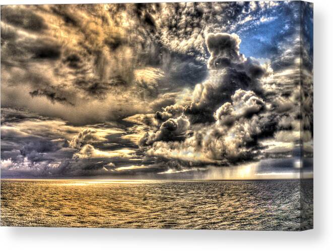 Sea Canvas Print featuring the photograph The Powerful Sea by Don Wolf