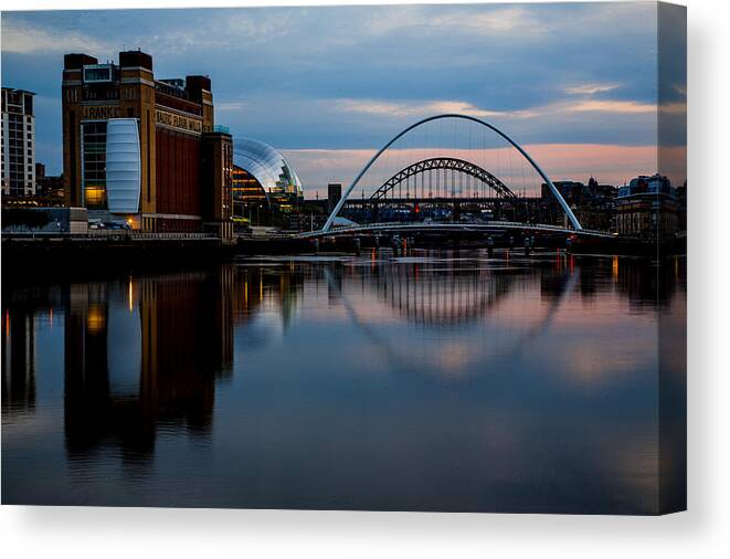 The River Tyne - Danny Brannigan Canvas Print featuring the photograph The River Tyne by Danny Brannigan