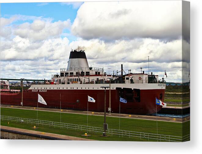 Roger Blough Canvas Print featuring the photograph The Roger Blough of Duluth by Rachel Cohen