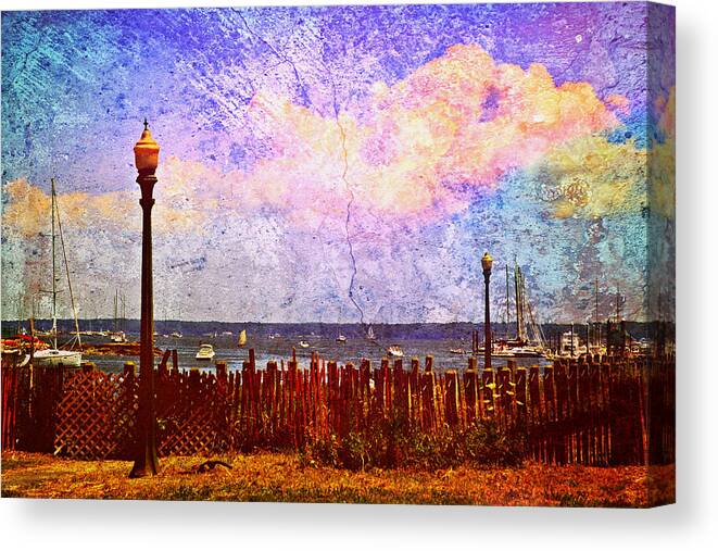 Mamaroneck Canvas Print featuring the photograph The Salty Air Sea Breeze In Her Hair V by Aurelio Zucco