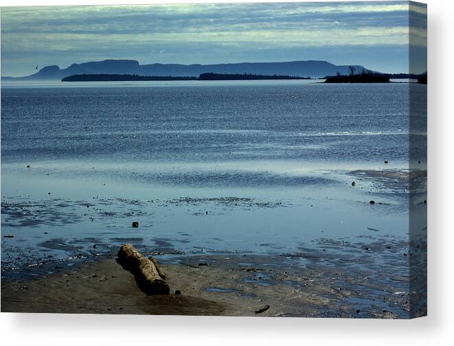 Sleeping Giant Canvas Print featuring the photograph The Sleeping Giant At Low Tide by Jeremiah John McBride