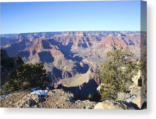 South Canvas Print featuring the photograph The South Rim of the Grand Canyon by Christy Gendalia