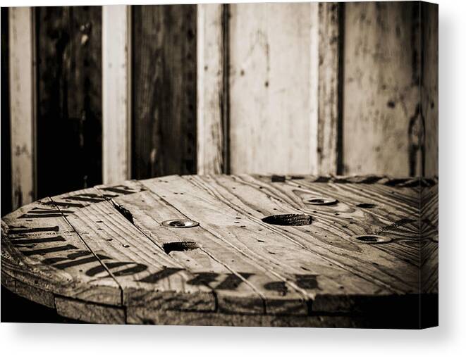 Old Canvas Print featuring the photograph The Table by Amber Kresge