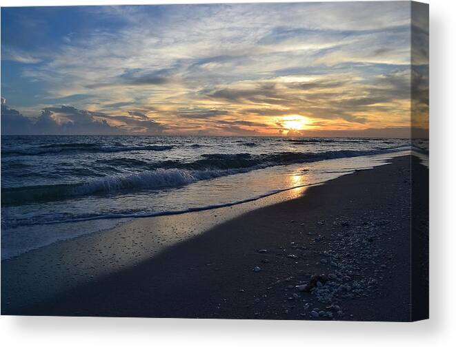 Ocean Canvas Print featuring the photograph The Touch of the Sea by Melanie Moraga