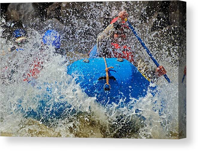 Whitewater Canvas Print featuring the photograph The Trench by Britt Runyon