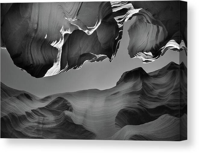 Antelope Canyon Canvas Print featuring the photograph The Upper Exit by Jure Kravanja