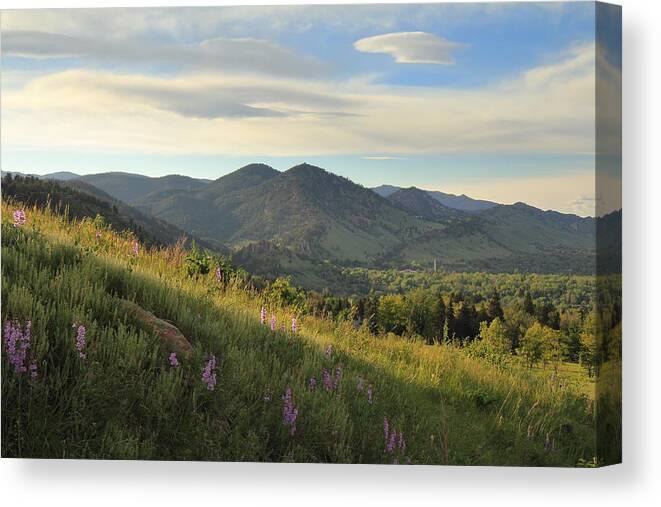 Chautauqua Canvas Print featuring the photograph The View from Chautauqua by Scott Rackers