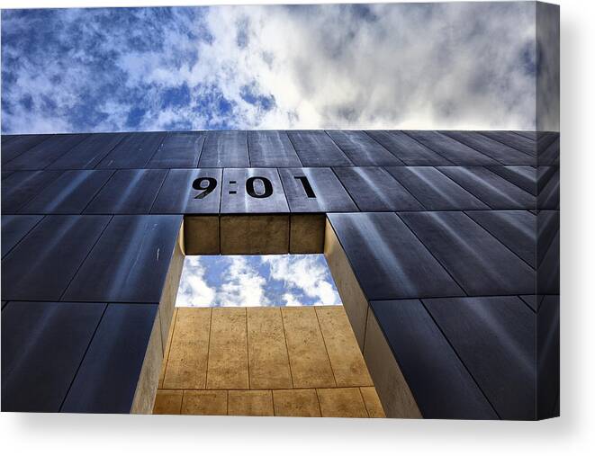 Oklahoma City Canvas Print featuring the photograph The Wall by Diana Powell