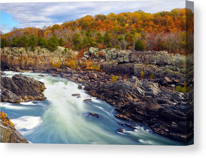 River Canvas Print featuring the photograph The Waters' by Mitch Cat