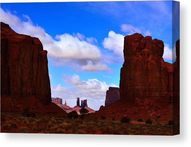 Monument Valley Canvas Print featuring the photograph The Window by Walt Sterneman