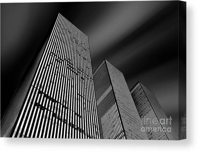 New York City Canvas Print featuring the photograph Three Towers by Az Jackson