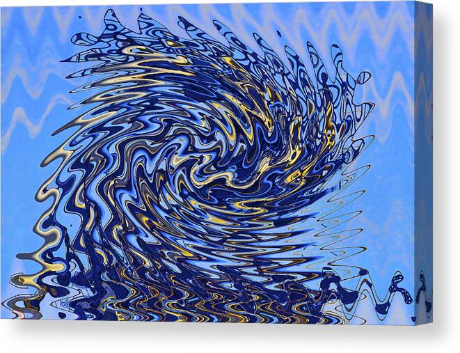Abstract Canvas Print featuring the photograph Tidal Wave by Gary Holmes